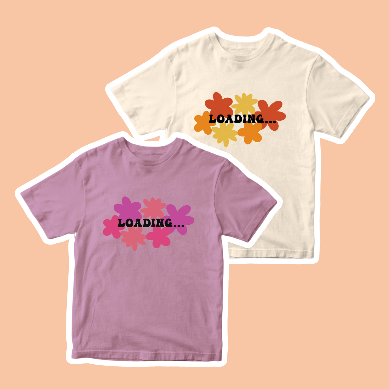 Flower Burst T-shirt ☆ Loading Cosy Vibes