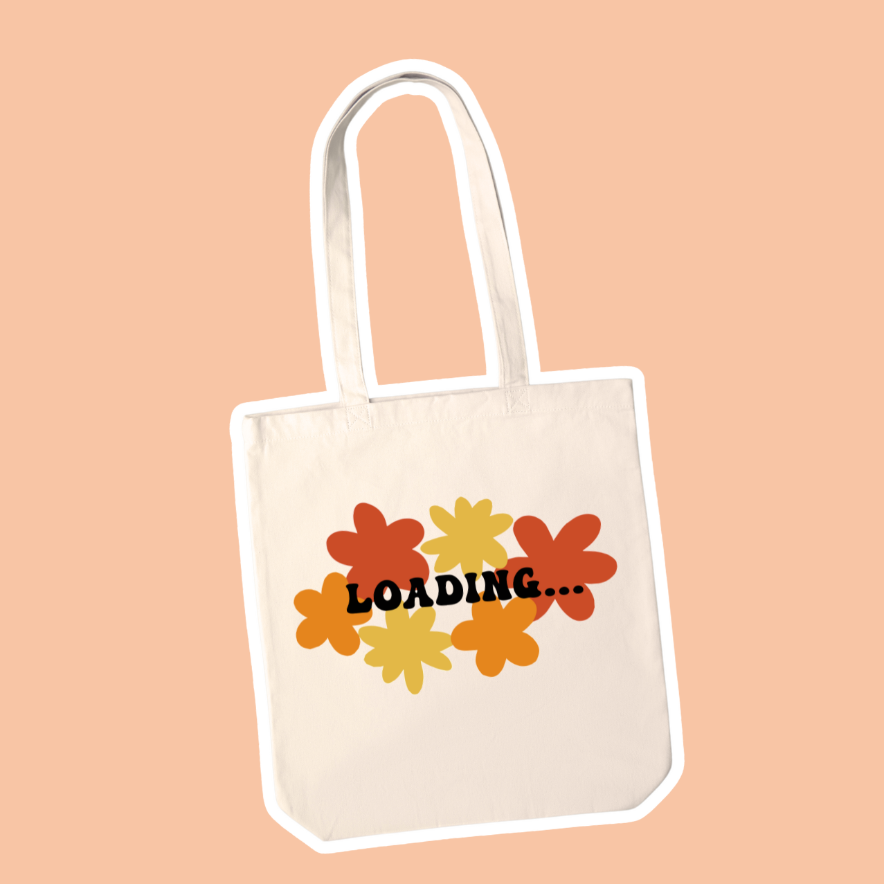 Flower Burst Tote Bag ☆ Loading Cosy Vibes