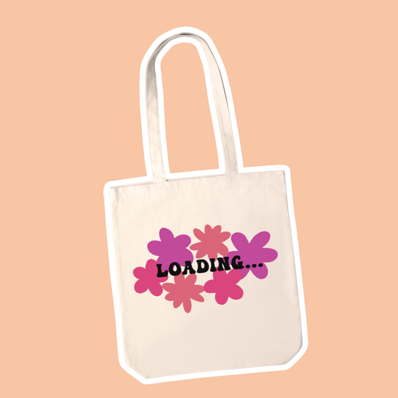 Flower Burst Tote Bag ☆ Loading Cosy Vibes