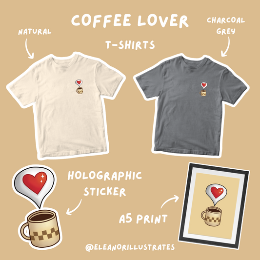 Coffee Lover Holographic Sticker ☆ Stardew Valley Stickers