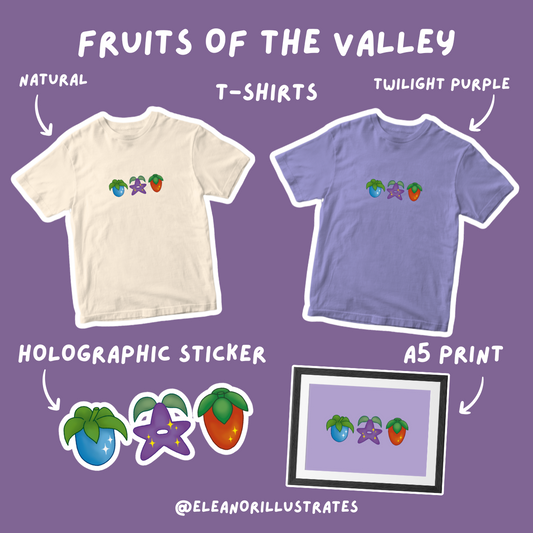 Fruits of the Valley Holographic Sticker ☆ Stardew Valley Stickers