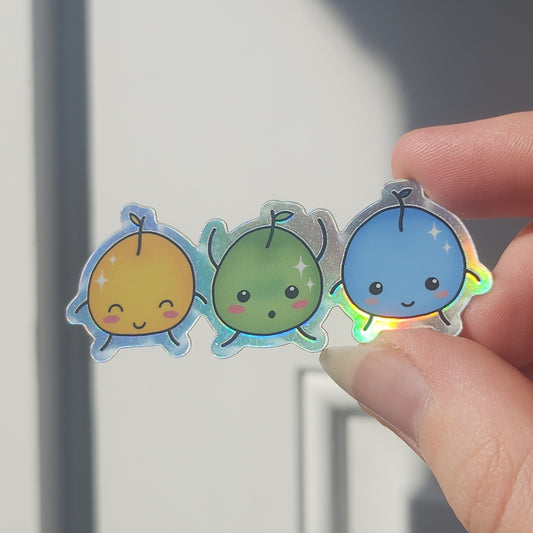 Junimo Trio Holographic Sticker ☆ Stardew Valley Stickers